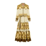 La DoubleJ Bellini Dress in Cocoon Placée Brown