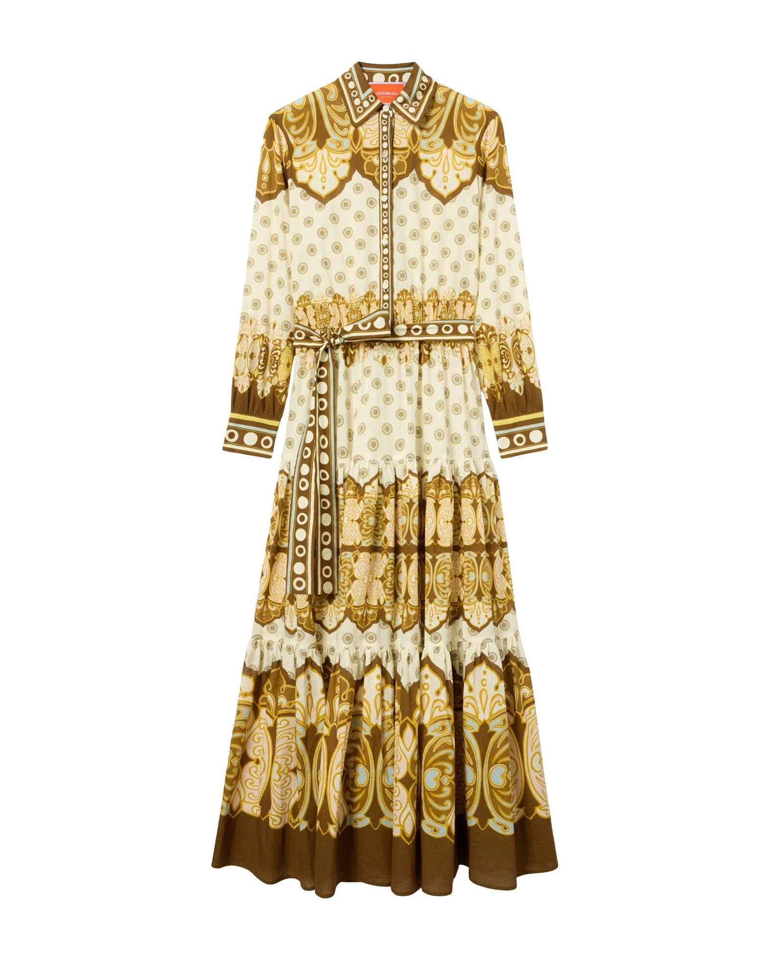 La DoubleJ Bellini Dress in Cocoon Placée Brown