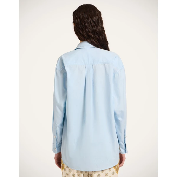 La DoubleJ Better Than Your Boyfriend’s Shirt in Solid Light Blue, view 3
