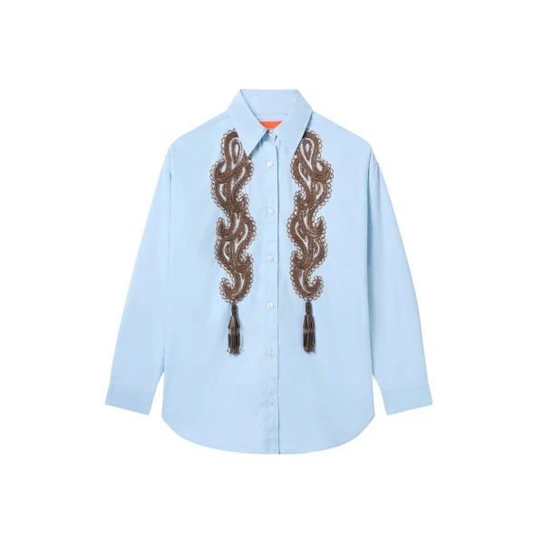La DoubleJ Better Than Your Boyfriend’s Shirt in Solid Light Blue