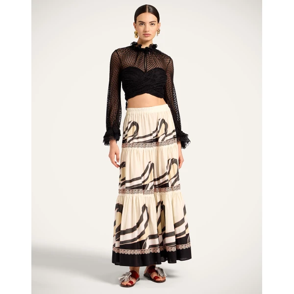 La DoubleJ Big Skirt in Ambrosia Placée Pale Pink, view 2