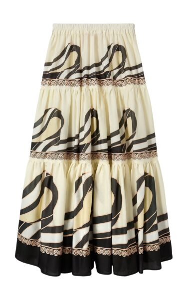 La DoubleJ Big Skirt in Ambrosia Placée Pale Pink - Skirts - Milanese Maximalist Fashion at Luxury Shoes 