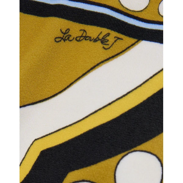 La DoubleJ Bikini Bottom in Sanctuary Placée Black, view 6