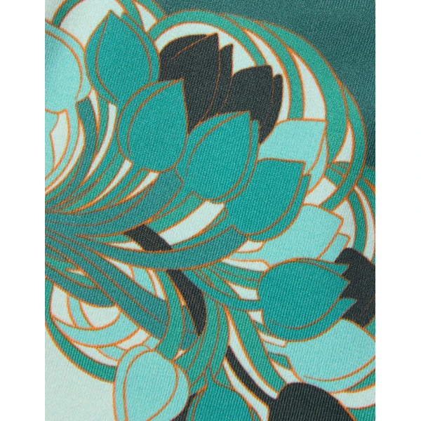 La DoubleJ Bikini Top in Blooming Tulip Placée Mint, view 6