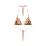 La DoubleJ Bikini Top in Cocoon Placée Pink