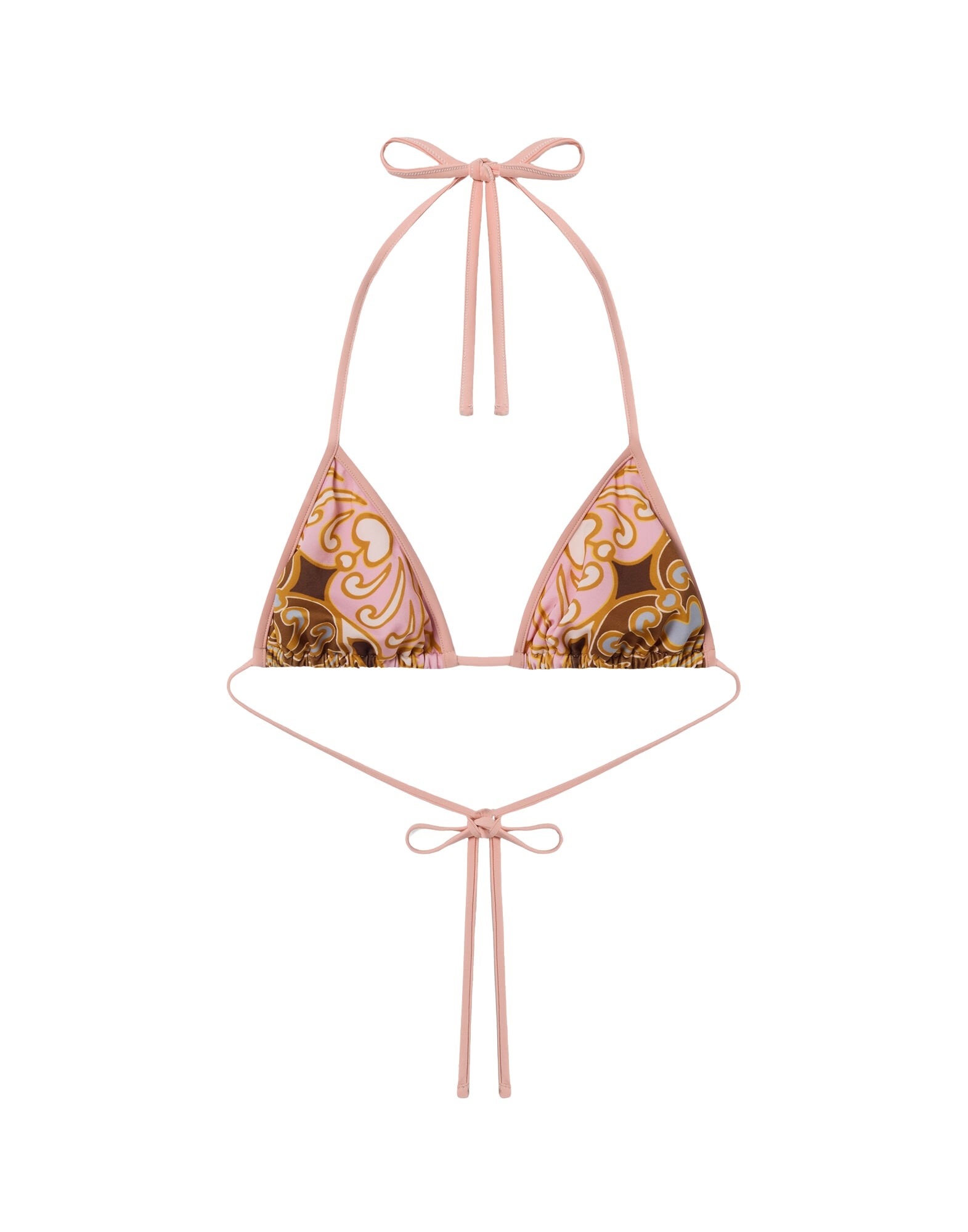 La DoubleJ Bikini Top in Cocoon Placée Pink