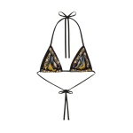 La DoubleJ Bikini Top in Sanctuary Placée Black