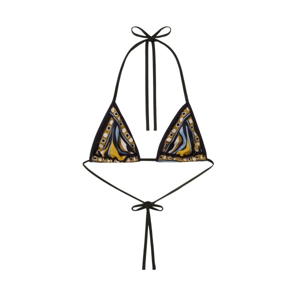 La DoubleJ Bikini Top in Sanctuary Placée Black