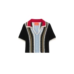 La-DoubleJ-Bowling-Polo-in-Multicolor-Black-Blue20395_nobg La DoubleJ Bowling Polo in Multicolor Black & Blue Knit