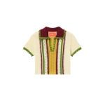 La-DoubleJ-Bowling-Polo-in-Multicolor-Ivory-Yellow78653_nobg La DoubleJ Bowling Polo in Multicolor Ivory & Yellow Knit