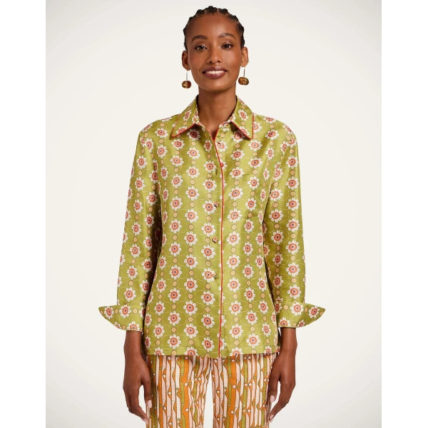 La DoubleJ Boy Shirt in Ambrosia Green, view 2