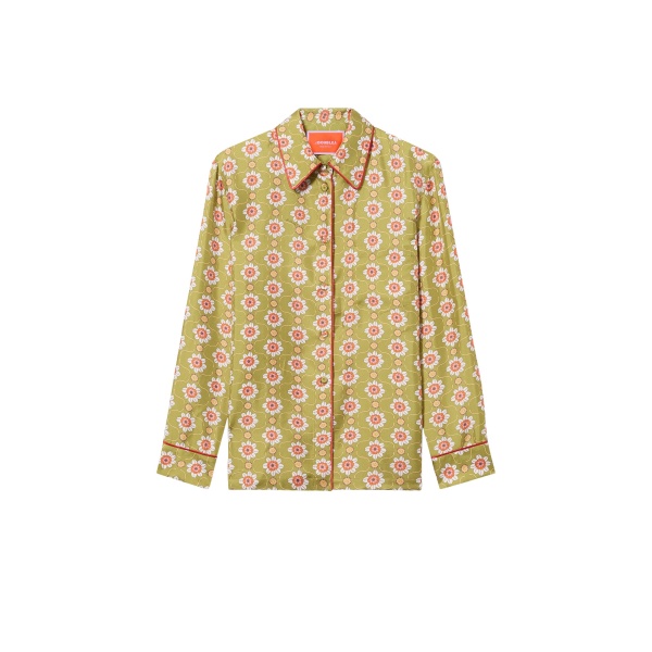 La DoubleJ Boy Shirt in Ambrosia Green - Tops - Milanese Maximalist Fashion at Luxury Shoes 