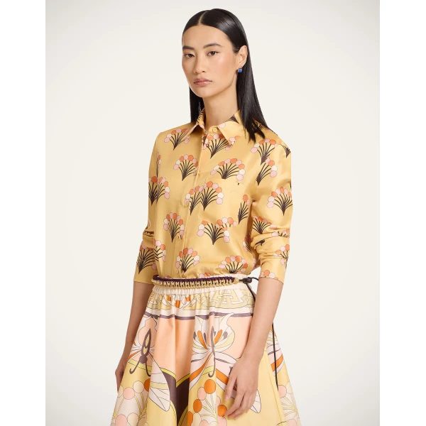 La DoubleJ Boy Shirt in Florette Yellow, view 2