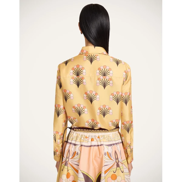 La DoubleJ Boy Shirt in Florette Yellow, view 3
