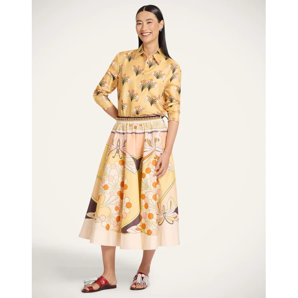 La DoubleJ Boy Shirt in Florette Yellow, view 5