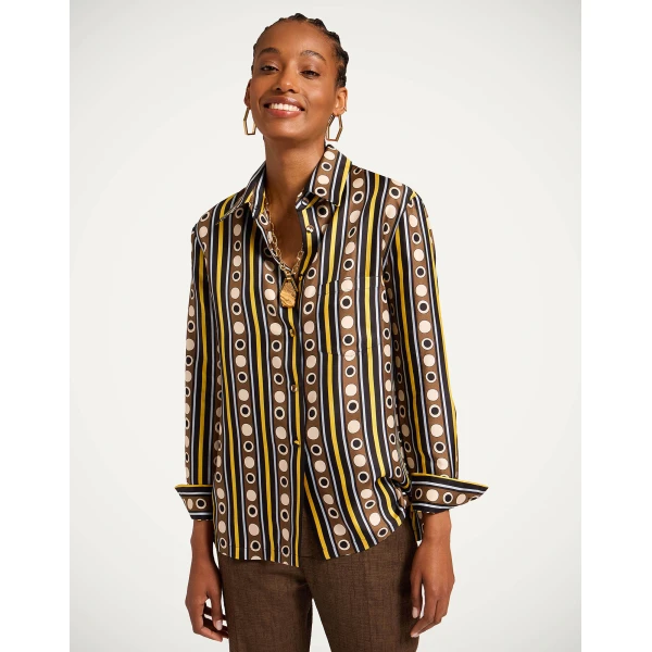 La DoubleJ Boy Shirt in Sanctuary Brown, view 2