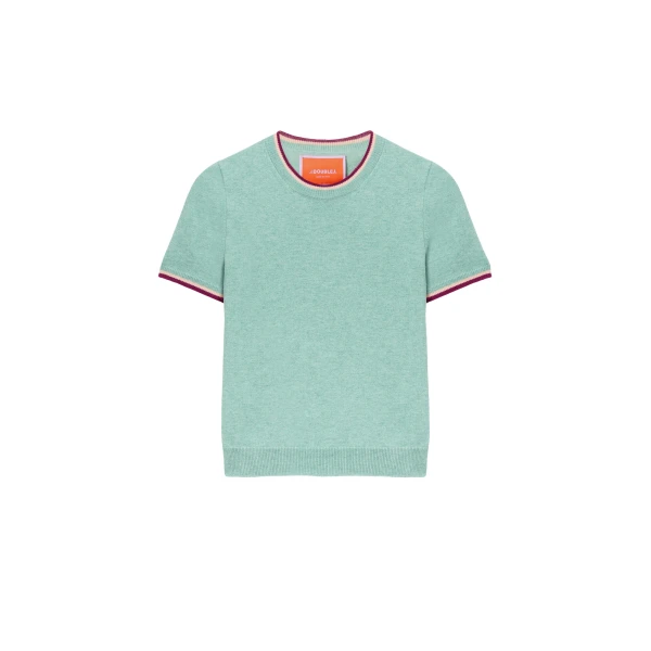 La DoubleJ Busy-Bee Tee in Solid Turquoise Knit