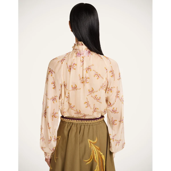 La DoubleJ Cerere Blouse in Farfalla Buttercream, view 3