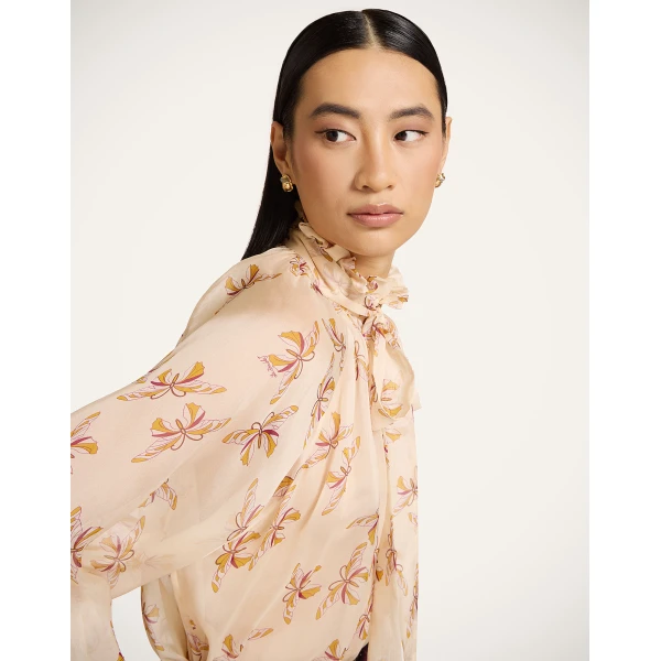 La DoubleJ Cerere Blouse in Farfalla Buttercream, view 4