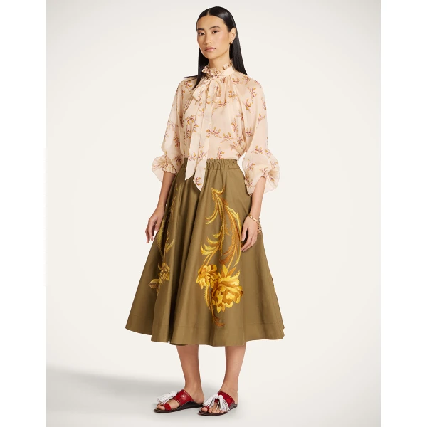 La DoubleJ Cerere Blouse in Farfalla Buttercream, view 6