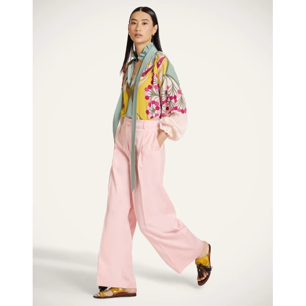La DoubleJ Cerere Blouse in Florette Placée Fuchsia, view 5