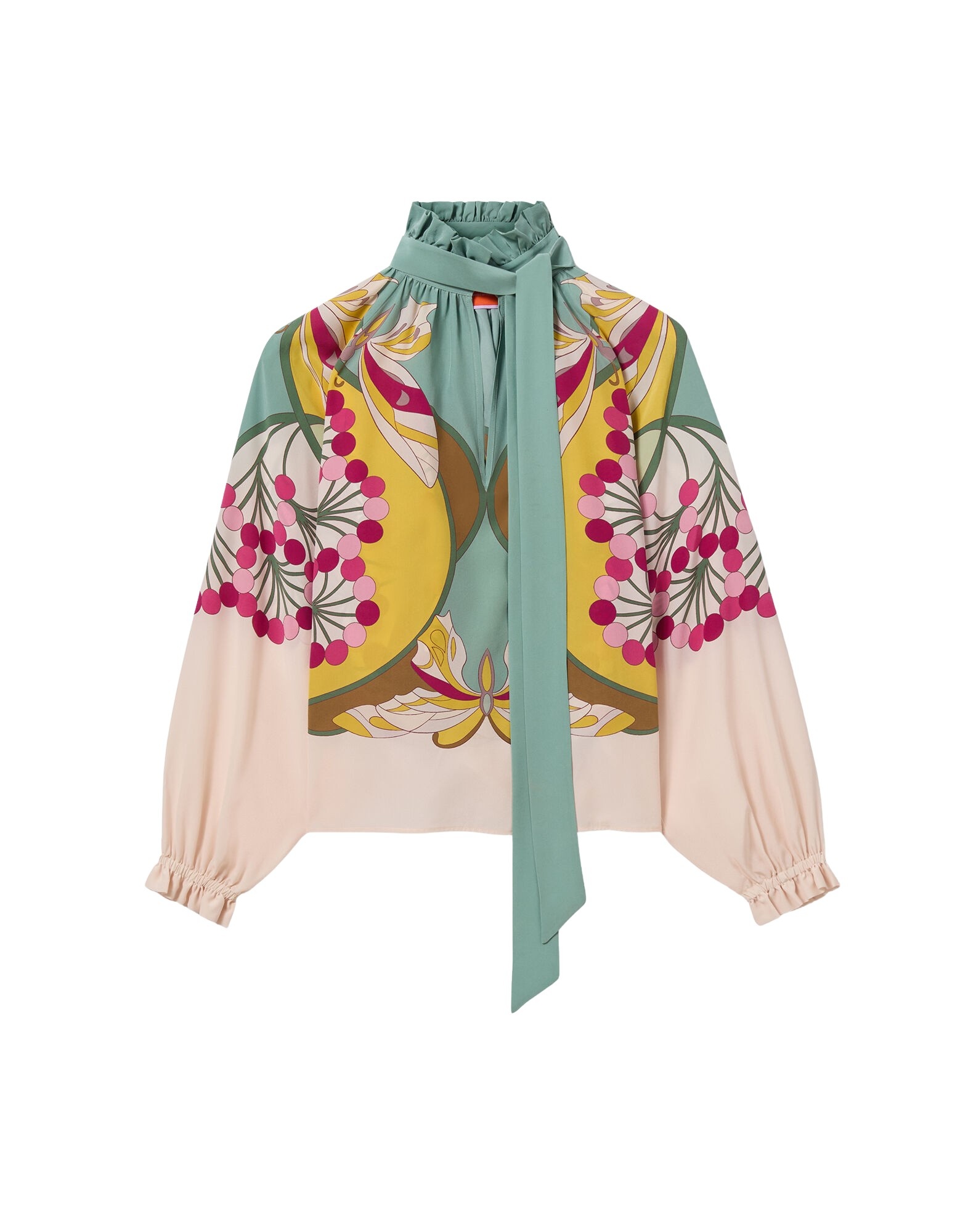 La DoubleJ Cerere Blouse in Florette Placée Fuchsia