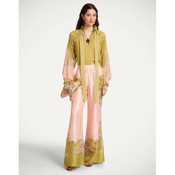 La DoubleJ Cerere Blouse in Swathe Placée Green, view 4