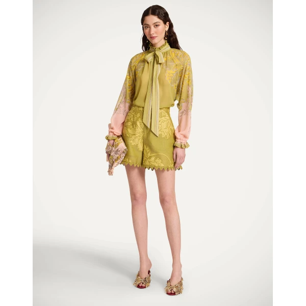 La DoubleJ Cerere Blouse in Swathe Placée Green, view 5