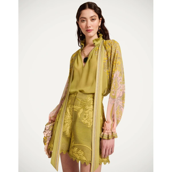 La DoubleJ Cerere Blouse in Swathe Placée Green, view 6