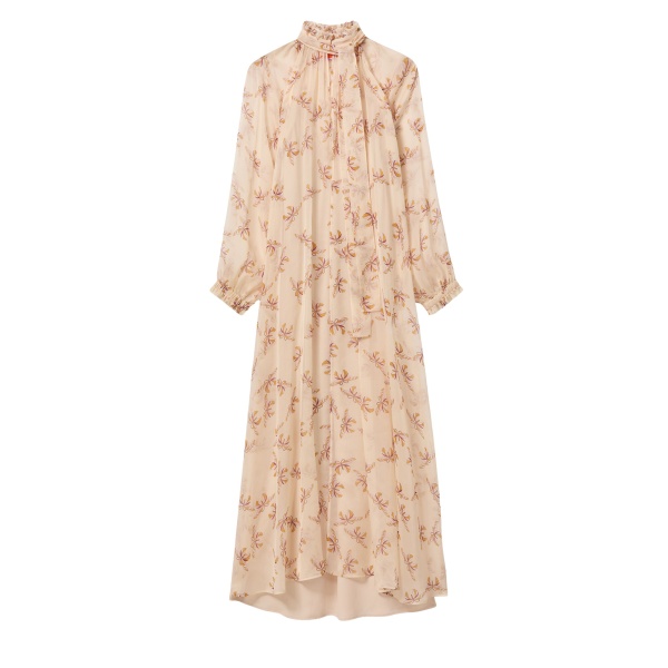 La DoubleJ Cerere Dress in Farfalla Buttercream - Dresses - Milanese Maximalist Fashion at Luxury Shoes 