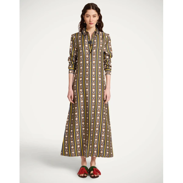 La DoubleJ Chemise Swing Dress in Sanctuary Brown, view 5