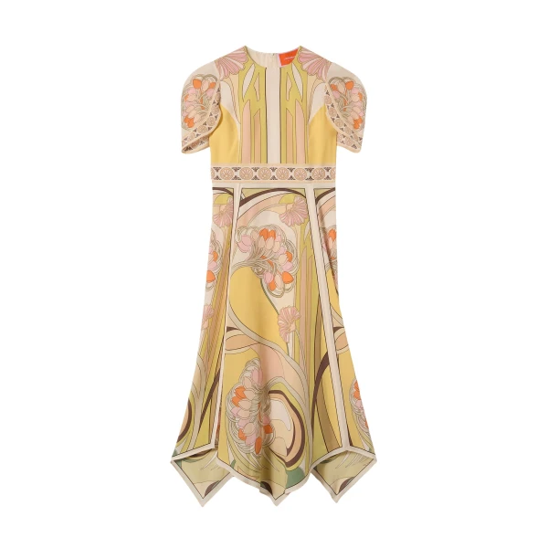 La DoubleJ Cherie Scarf Dress in Tulip Placée Pale Pink
