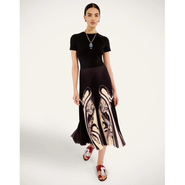 La DoubleJ Chignon Dress in Ambrosia Placée Black, view 2