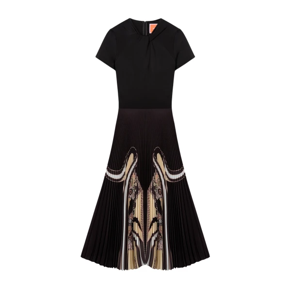 La DoubleJ Chignon Dress in Ambrosia Placée Black