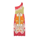 La DoubleJ Clingy Roy Dress in Ambrosia Placée Orange