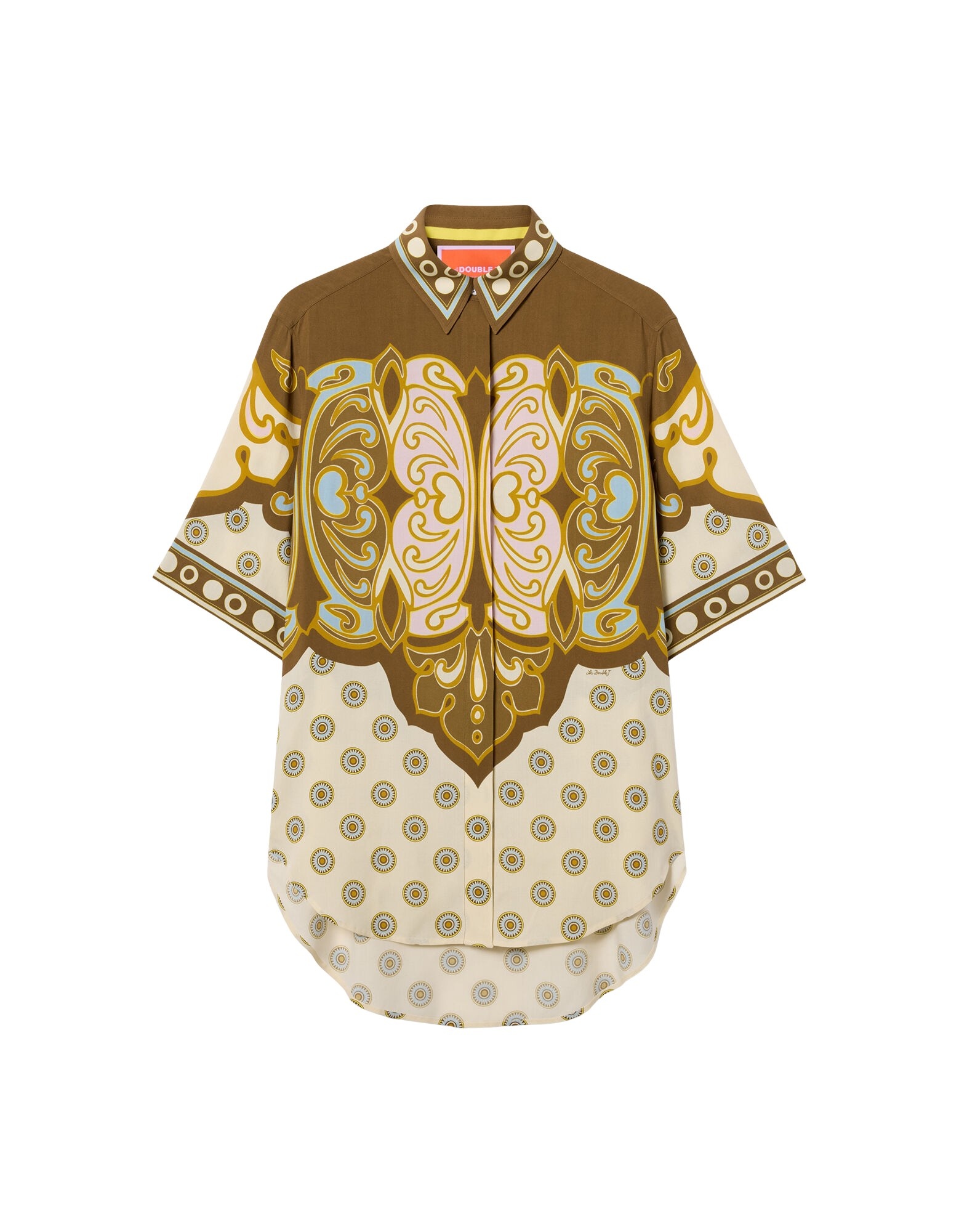 La DoubleJ Club Shirt in Cocoon Placée Brown