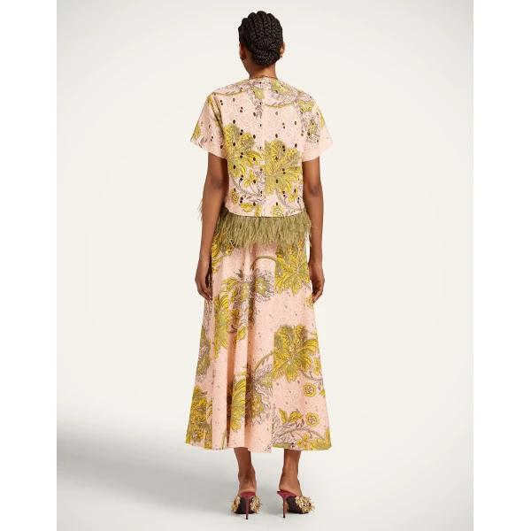 La DoubleJ Drawstring Skirt in Swathe Pink, view 3