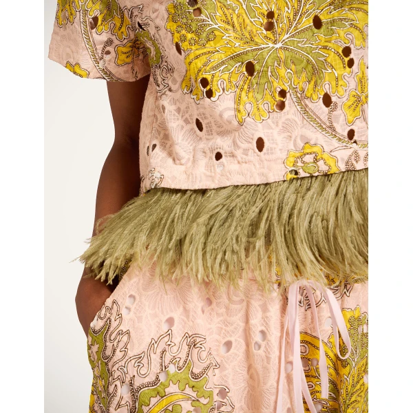 La DoubleJ Drawstring Skirt in Swathe Pink, view 4