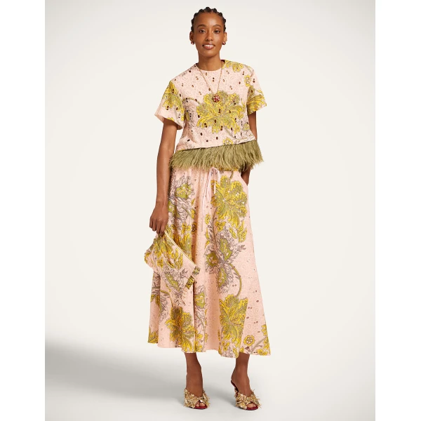 La DoubleJ Drawstring Skirt in Swathe Pink, view 5