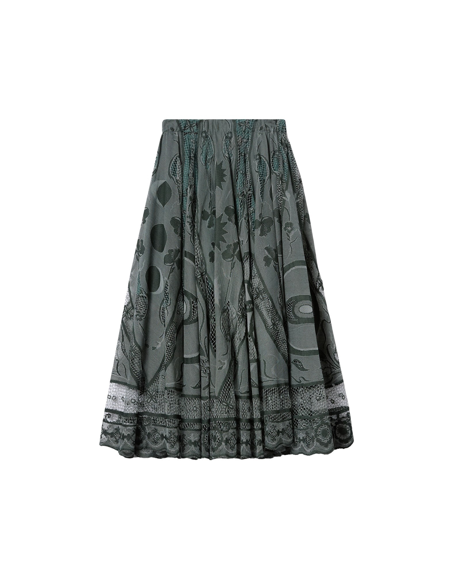 La DoubleJ Duchess Skirt in Solid Emerald - Skirts - Milanese Maximalist Fashion at Luxury Shoes 