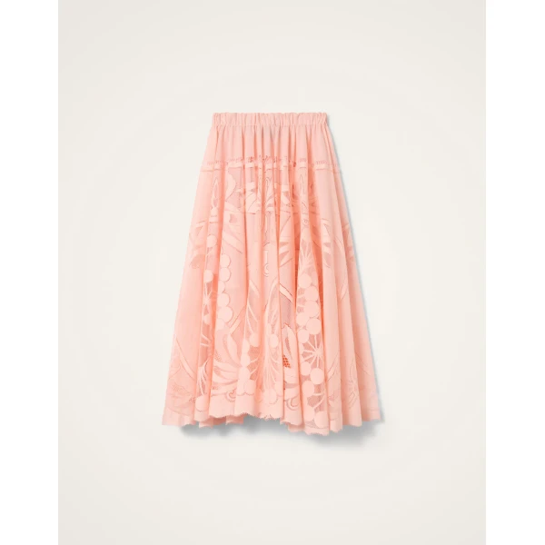La DoubleJ Duchess Skirt in Solid Pale Pink, view 6