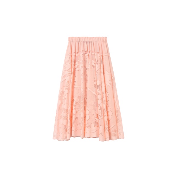 La DoubleJ Duchess Skirt in Solid Pale Pink - Skirts - Milanese Maximalist Fashion at Luxury Shoes 