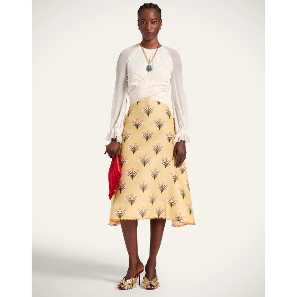 La DoubleJ En Pointe Dress in Florette Yellow, view 2