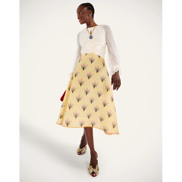 La DoubleJ En Pointe Dress in Florette Yellow, view 4