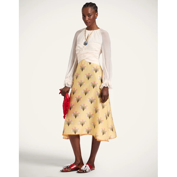 La DoubleJ En Pointe Dress in Florette Yellow, view 5