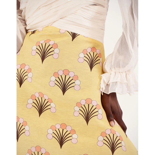 La DoubleJ En Pointe Dress in Florette Yellow, view 6