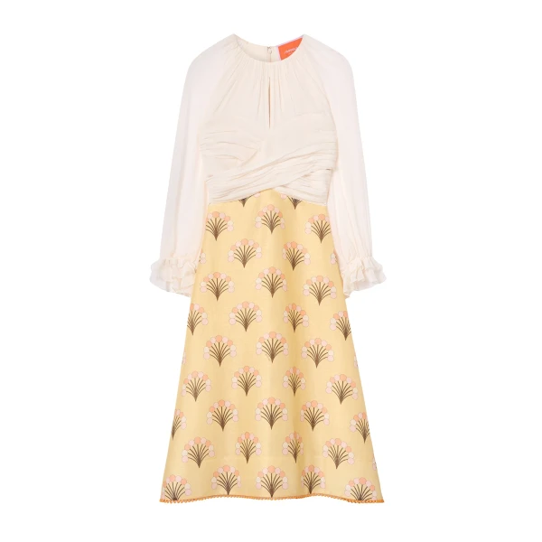 La DoubleJ En Pointe Dress in Florette Yellow