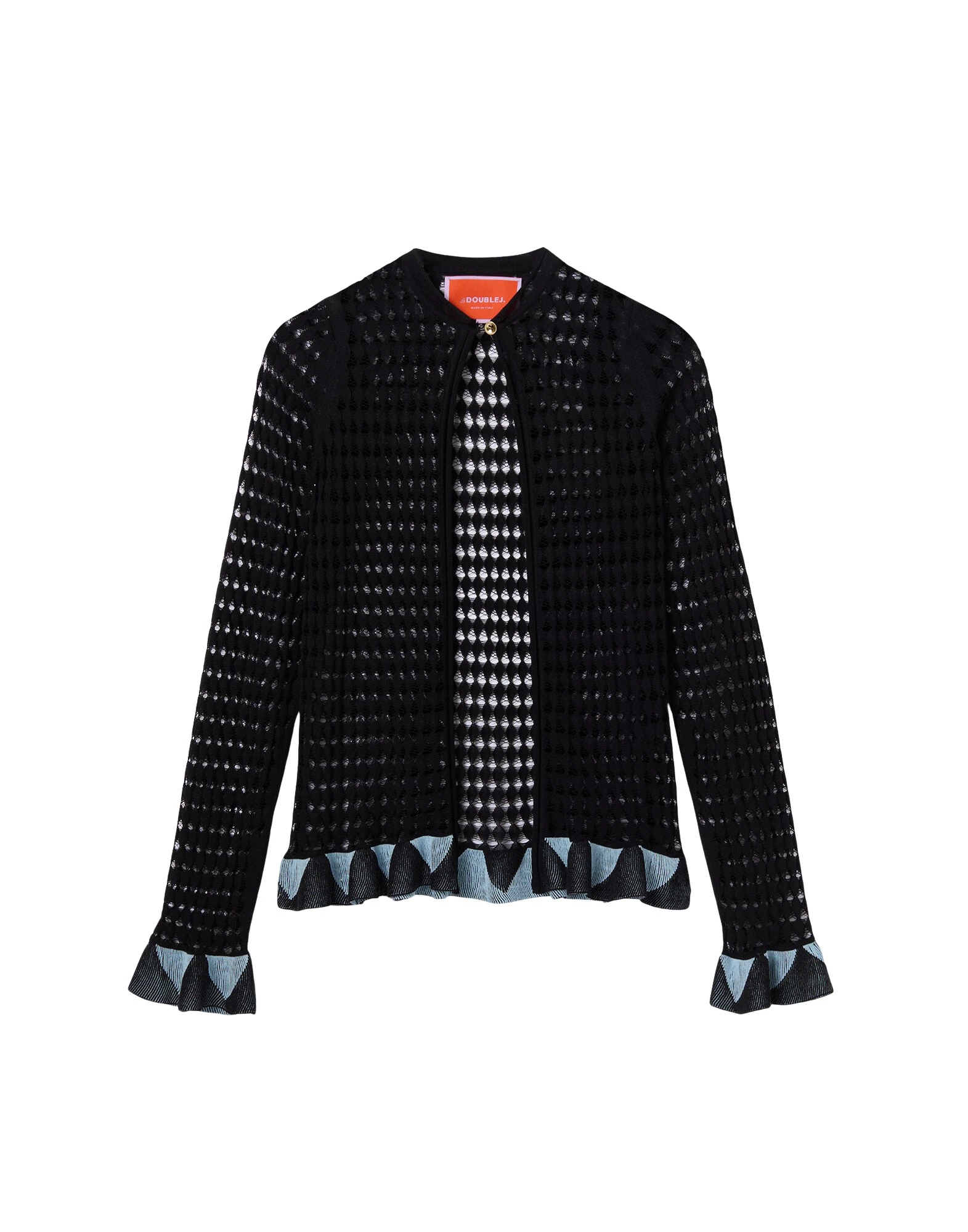 La DoubleJ Fiocchetto Cardigan in Solid Black