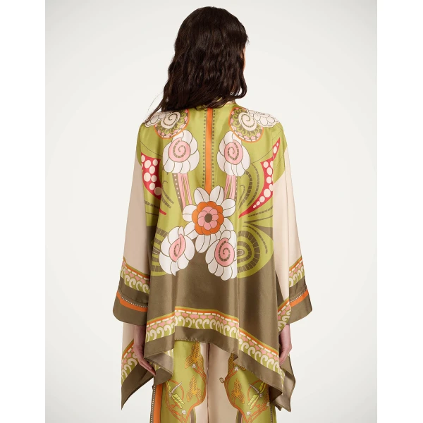 La DoubleJ Foulard Shirt in Ambrosia Placée Ivory, view 3
