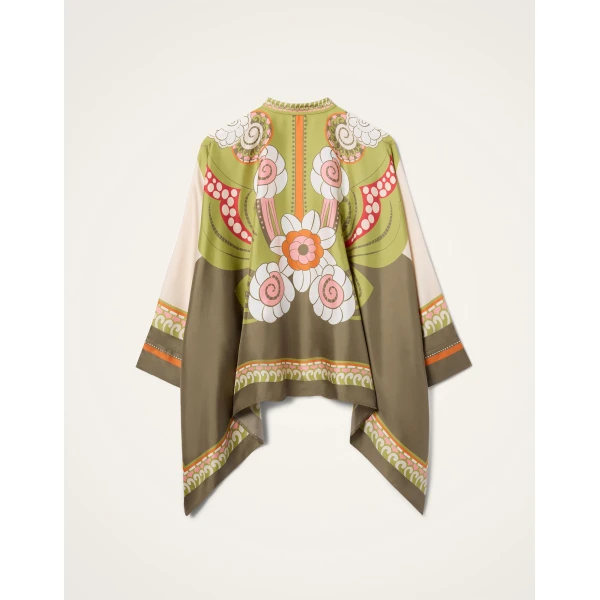 La DoubleJ Foulard Shirt in Ambrosia Placée Ivory, view 6